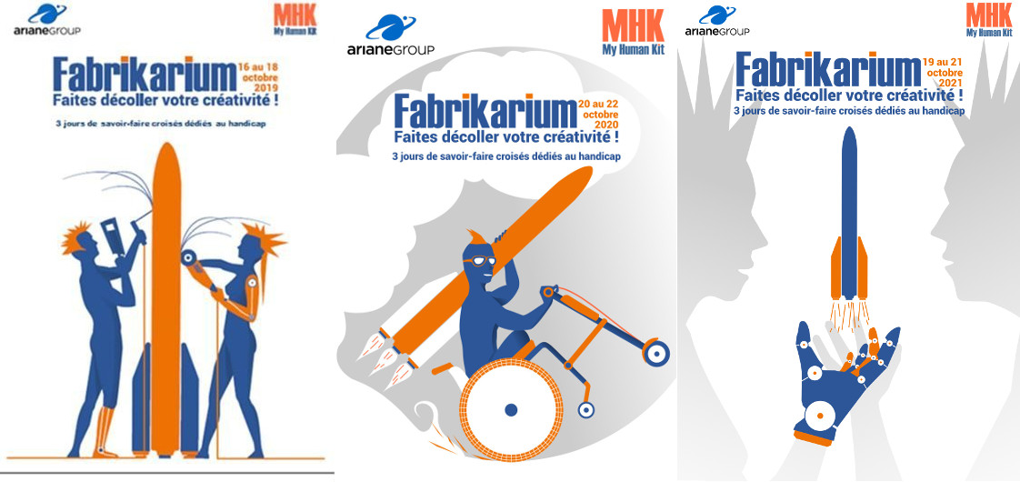 3 affiches des précédents fabrikarium